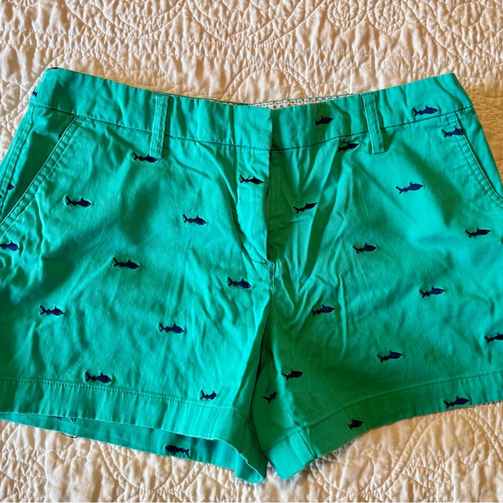 Cambridge Dry Goods Green Bermudas with Nautical Print